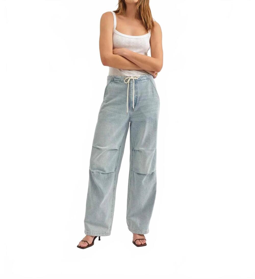NEW DAZE jetset denim jogger jeans in light wash